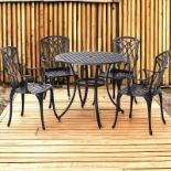 FREE DELIVERY- BRAND NEW 5 PCS COFFEE TABLE CHAIRS OUTDOOR GARDEN FURNITURE SET W/
