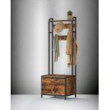 FREE DELIVERY - BRAND NEW COAT RACK SHOE STORAGE HALL TREE BENCH RUSTIC