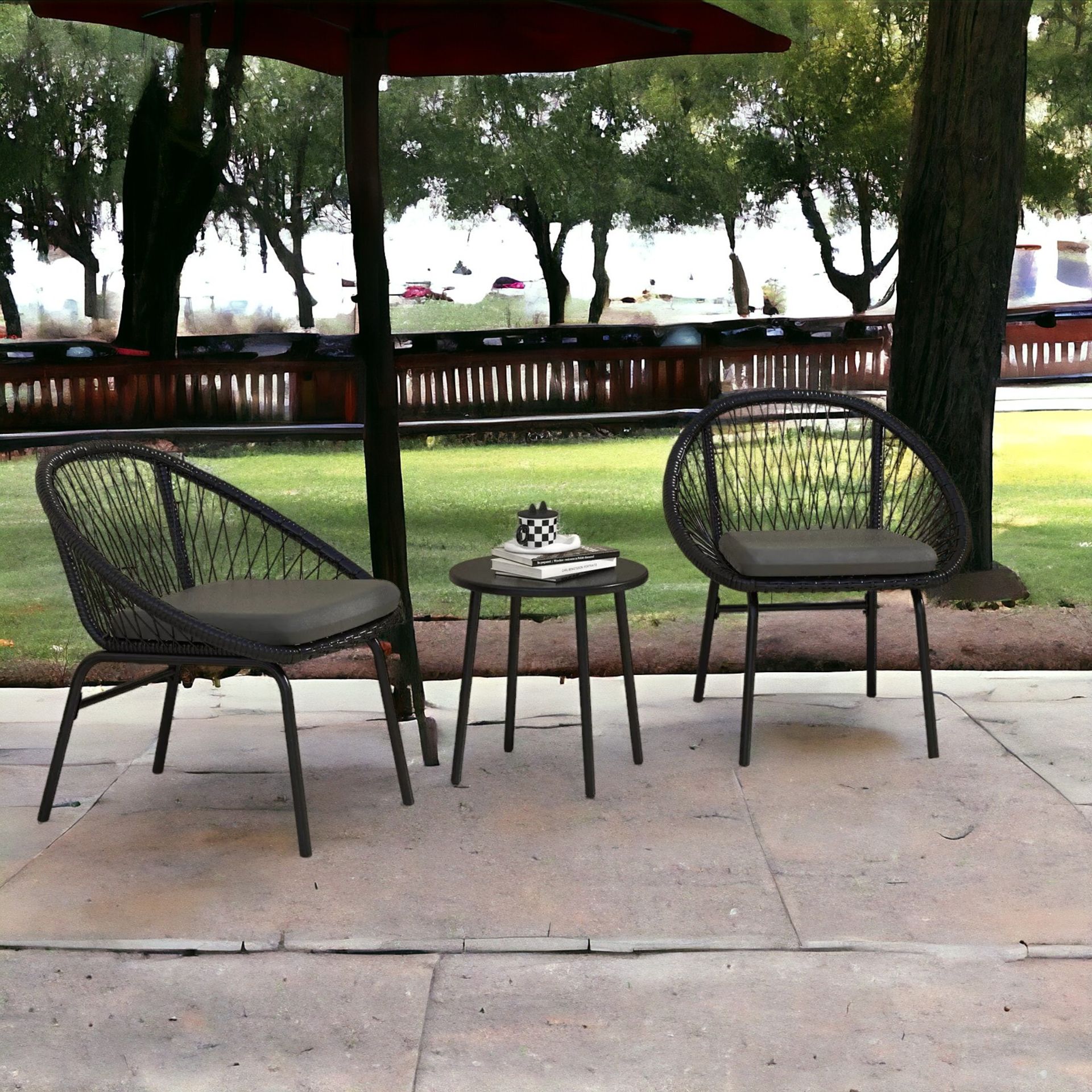 FREE DELIVERY- BRAND NEW 3 PIECE GARDEN FURNITURE SET, 3-PIECE GARDEN BISTRO SET - Image 2 of 2