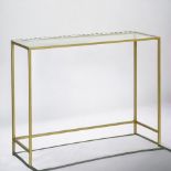 FREE DELIVERY - BRAND NEW VASAGLE CONSOLE TABLE TEMPERED GLASS TABLE METAL FRAME