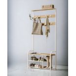 FREE DELIVERY - BRAND NEW COAT RACK STAND HALL TREE WITH BENCH AND SHOE STORAGE