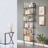 FREE DELIVERY - BRAND NEW LADDER SHELF 6-TIER BOOKSHELF WALL SHELF RUSTIC