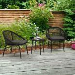 FREE DELIVERY- BRAND NEW 3 PIECE GARDEN FURNITURE SET, BISTRO SET W/ 2 CHAIRS & 1 COFFEE TABLE