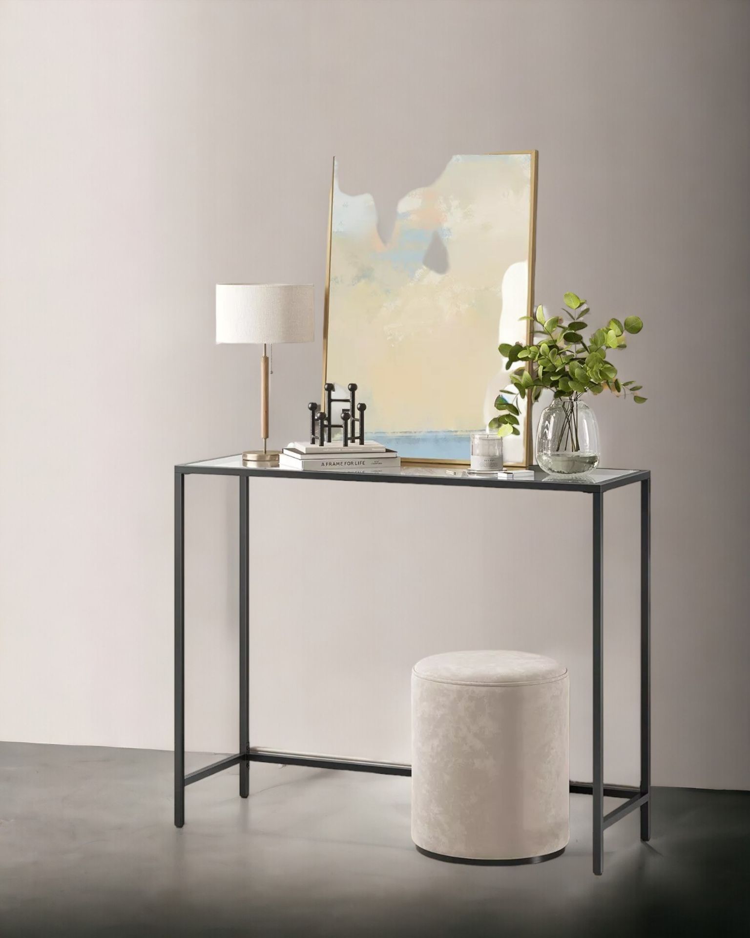 FREE DELIVERY - BRAND NEW CONSOLE TABLE ENTRANCE TABLE TEMPERED GLASS TABLE