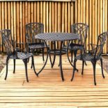 FREE DELIVERY-BRAND NEW 5 PCS COFFEE TABLE CHAIRS OUTDOOR GARDEN FURNITURE SET W