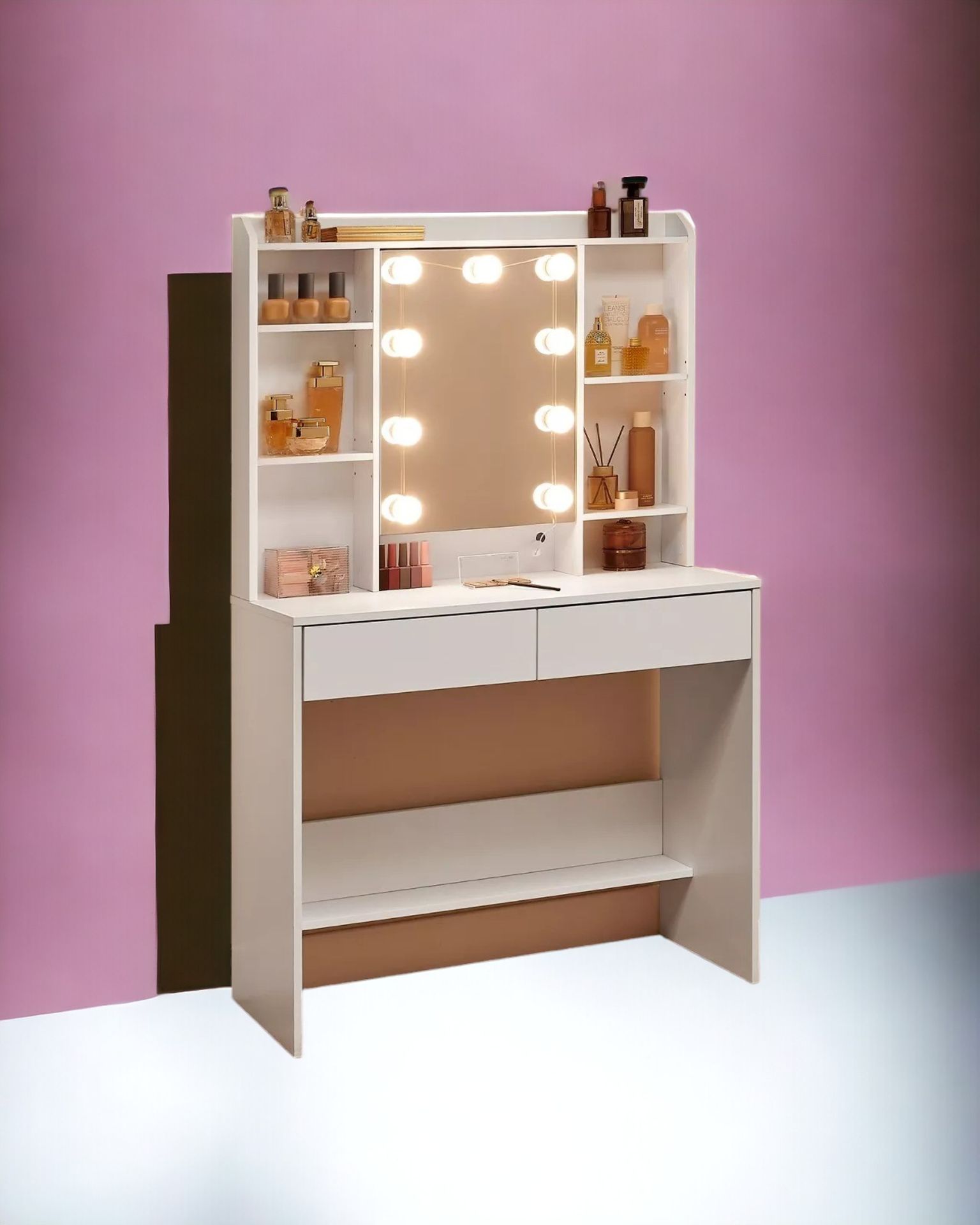 FREE DELIVERY - BRAND NEW DRESSING TABLE LED LIGHTS VANITY DESK MIRROR MAKEUP DESK