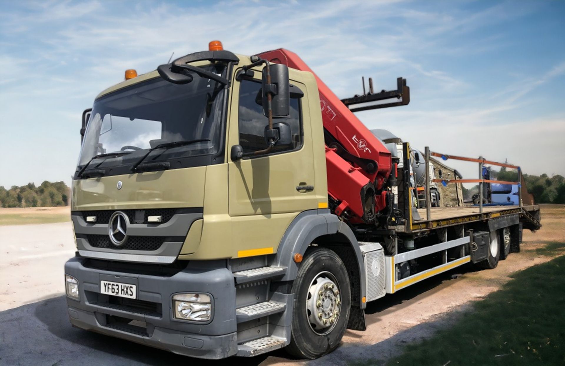 MERCEDES AXOR 2529 ,6×2, PLANT BODY CRANE TR