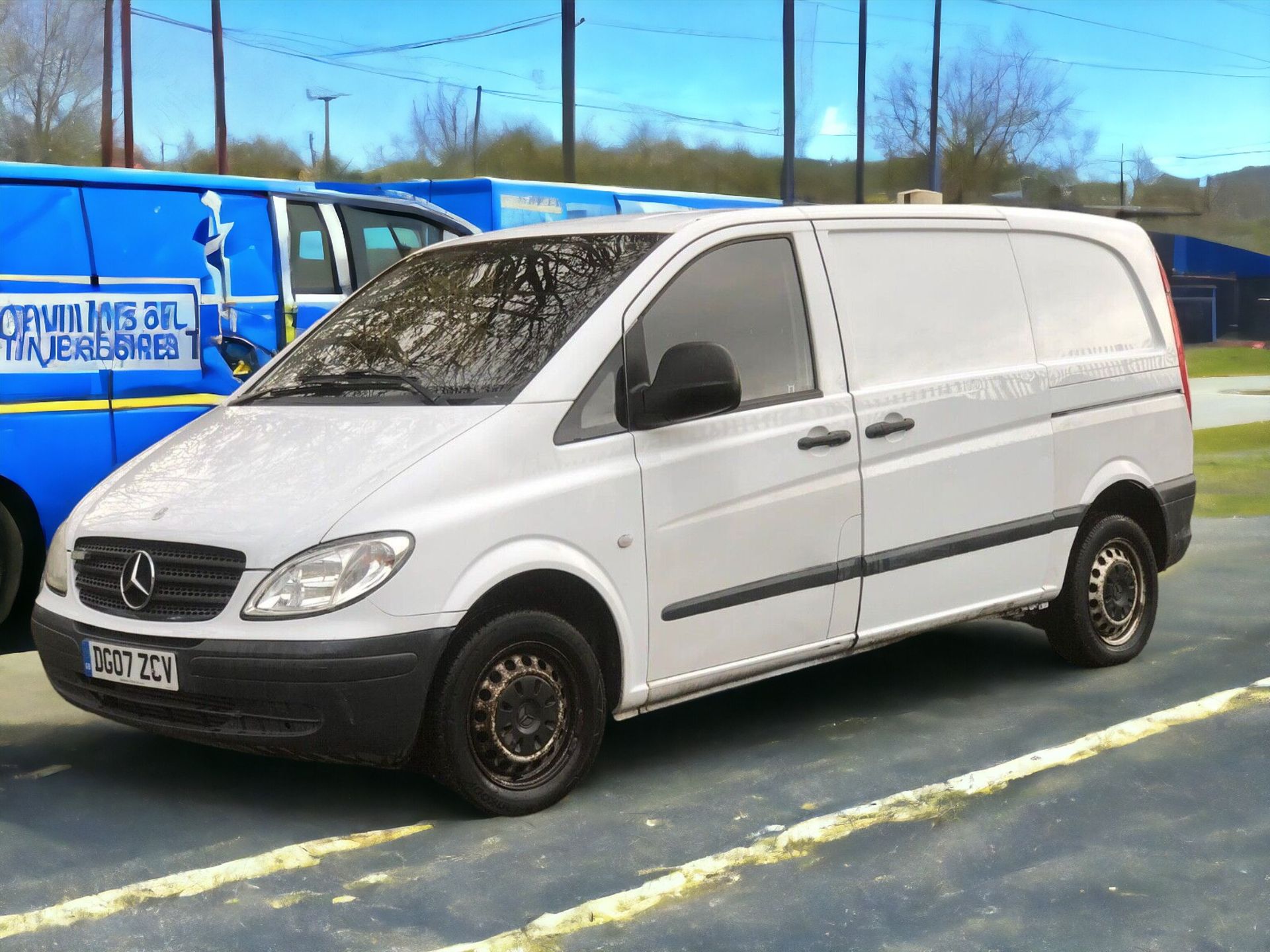 2007/07 MERCEDES-BENZ VITO 109 2.1 CDI MANUAL 6 SEATER PANEL VAN >>--NO VAT ON HAMMER--<< - Image 3 of 10