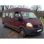 **SPARES OR REPAIRS** 2007 RENAULT MASTER LWB MINIBUS