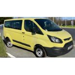 2014-64 REG FORD TRANSIT CUSTOM MINIBUS VAN 310 ECO-TECH TDCI L2H1 LWB - HPI CLEAR-NON-RUNNER