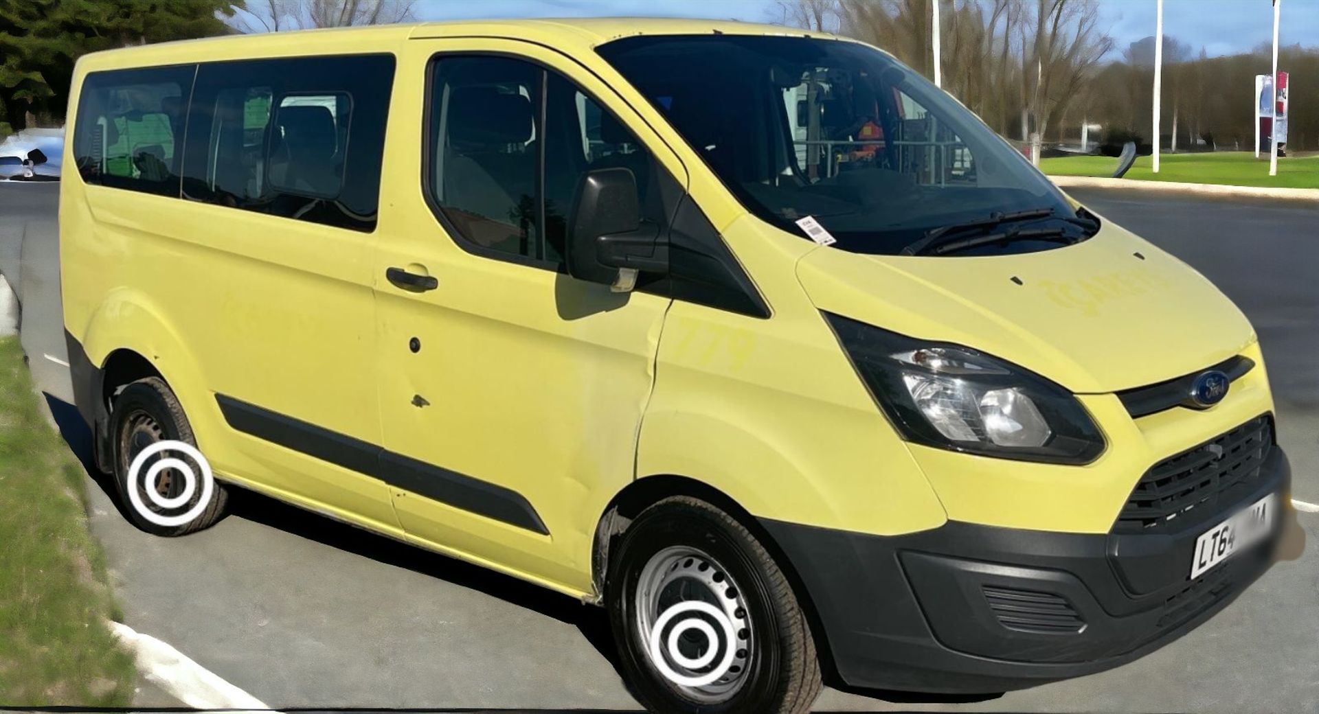 2014-64 REG FORD TRANSIT CUSTOM MINIBUS VAN 310 ECO-TECH TDCI L2H1 LWB - HPI CLEAR-NON-RUNNER