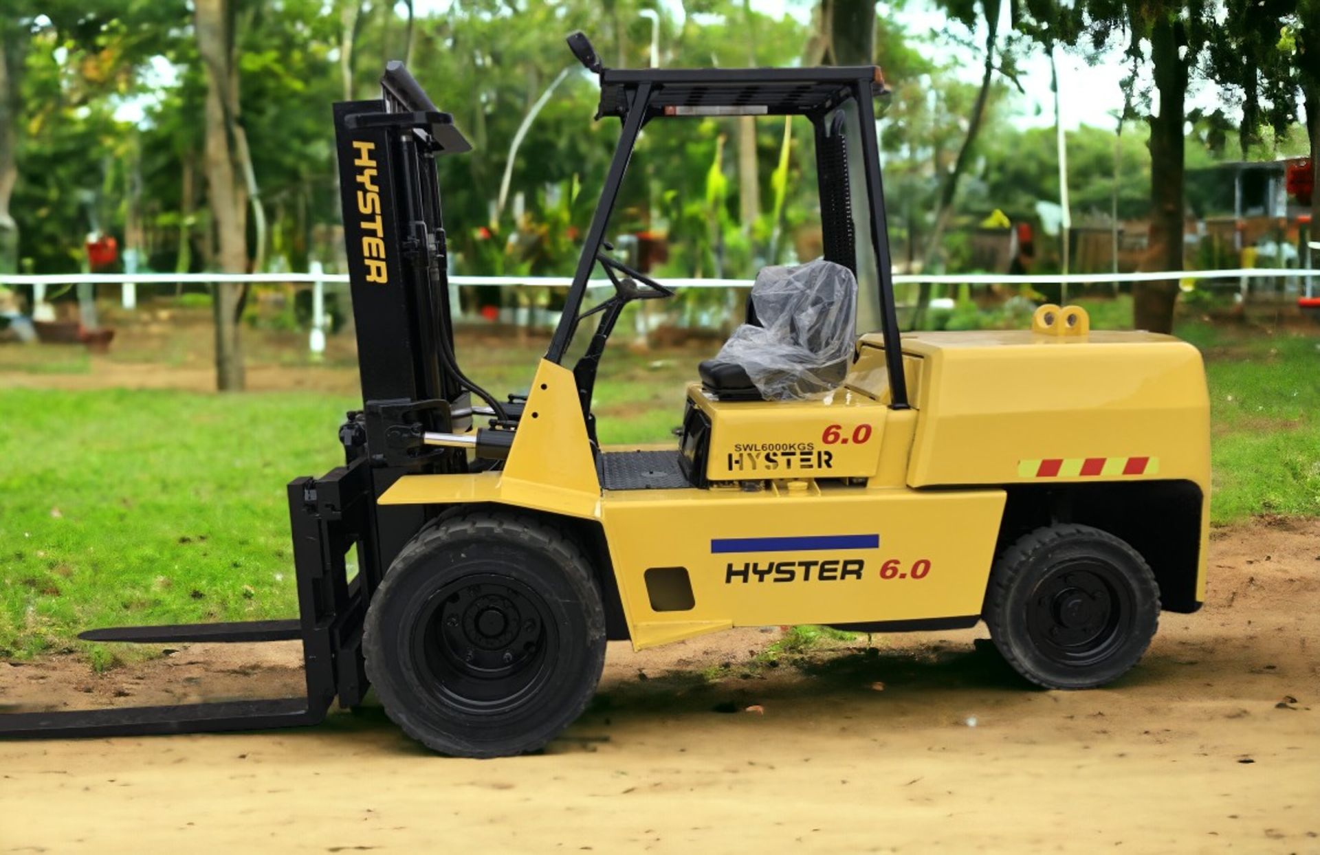 HYSTER H6.00 XL (6 TON) DIESEL FORKLIFT - Image 5 of 9