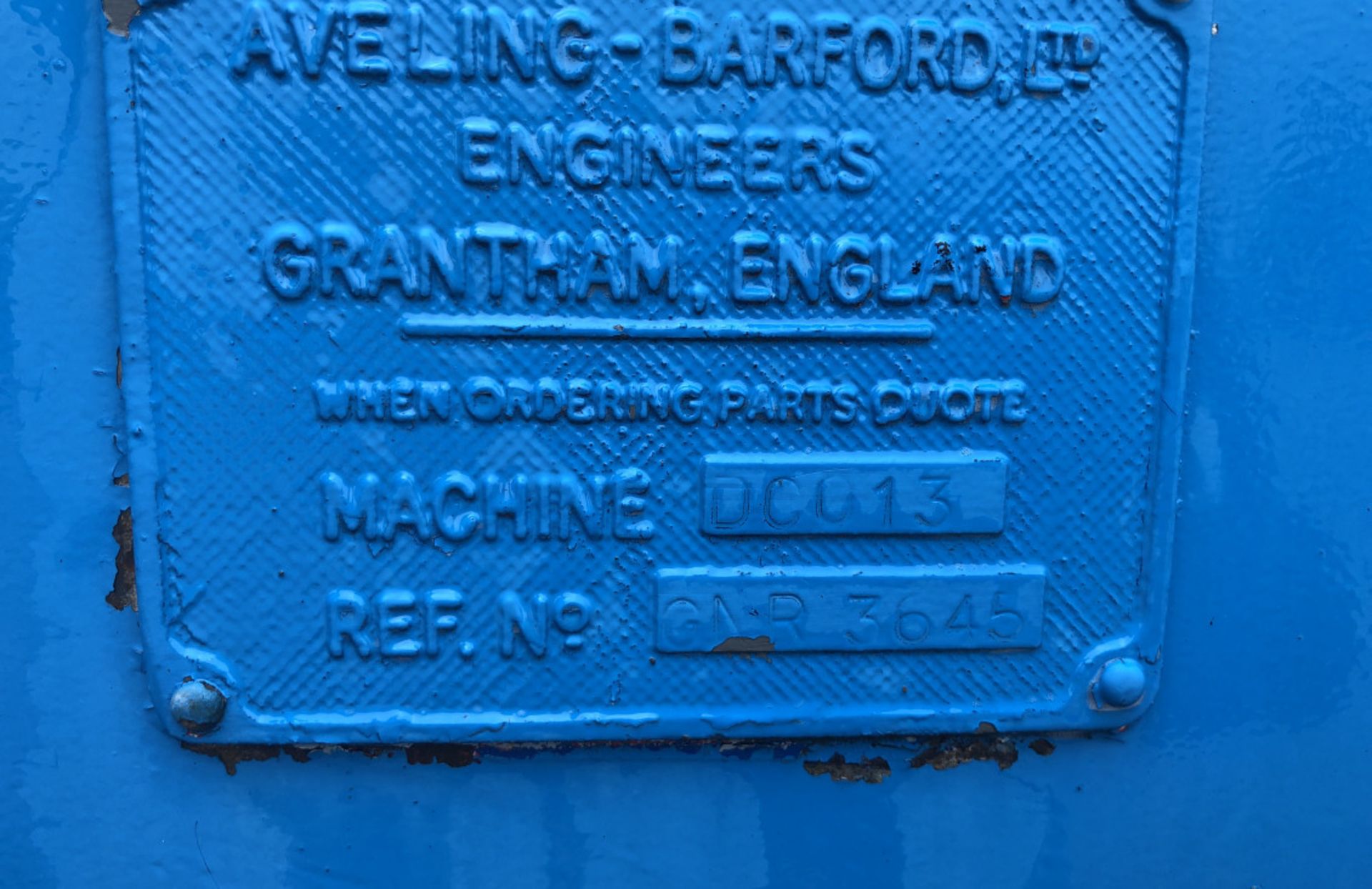 AVELING BARFORD DC13 – 3 WHEEL DEADWEIGHT RO - Bild 11 aus 11