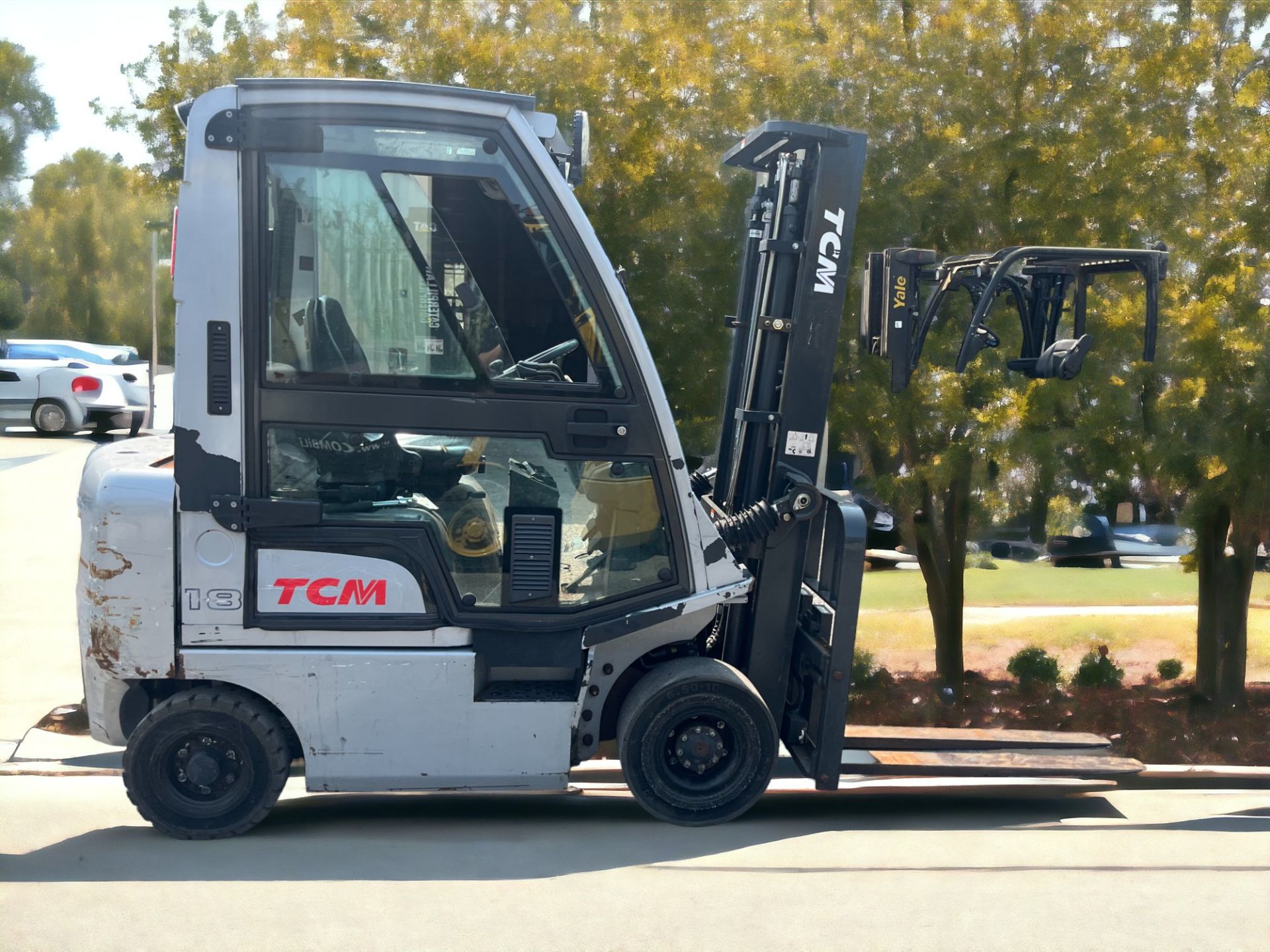 TCM DIESEL FORKLIFT - MODEL Y1D1A18H (2017) - Image 7 of 8