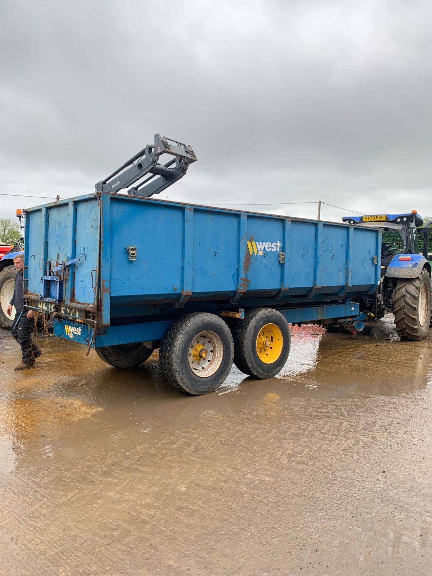 WEST 12T GRAIN TRAILER - Image 6 of 7