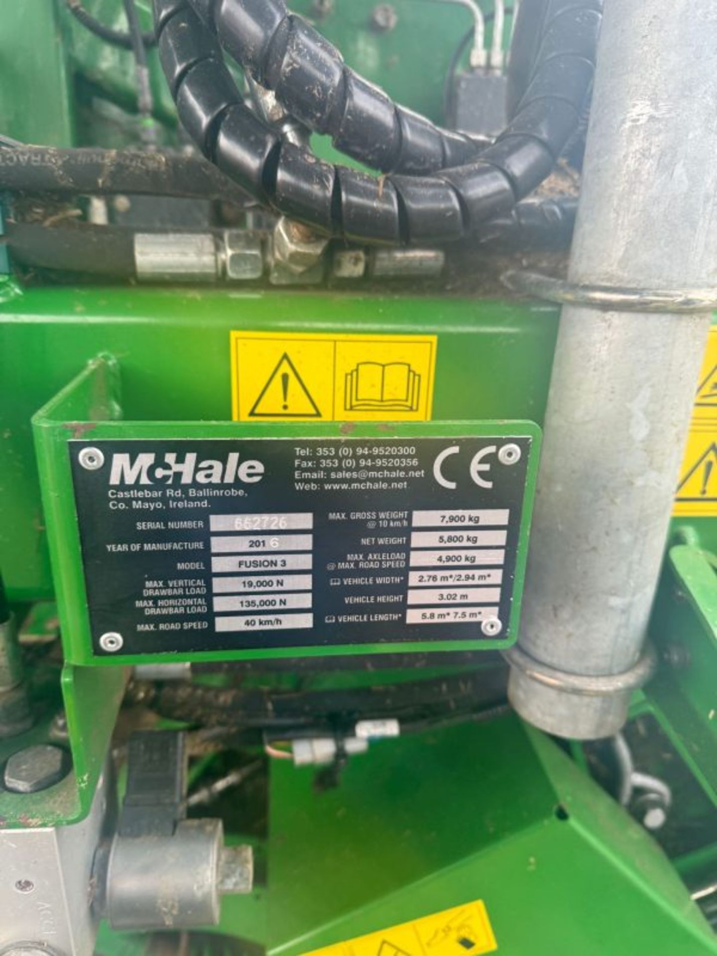 MCHALE FUSION 3 BALER WRAPPER COMBINATION - 2016 - Image 10 of 15