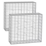 FREE DELIVERY - BRAND NEW GABION BASKETS GARDEN DECOR WALL PARTITION 100 X 90 X 30 CM