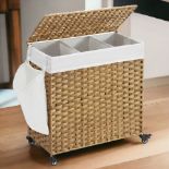 FREE DELIVERY - BRAND NEW LAUNDRY BASKET, HANDWOVEN LAUNDRY HAMPER,RATTAN