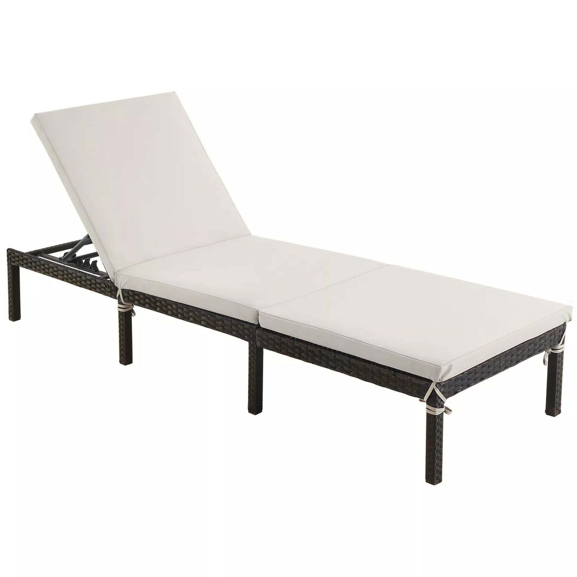 FREE DELIVERY - BRAND NEW SUN LOUNGER SUNBED 5 CM THICK MATTRESS