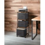 FREE DELIVERY - BRAND NEW FILING CABINET 3 DRAWERS HANGING FILE FOLDERS RUSTIC