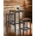 FREE DELIVERY - BRAND NEW DINING TABLE CHAIRS SET BAR TABLE STOOLS SET RUSTIC