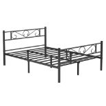 FREE DELIVERY - BRAND NEW- BRAND NEW DOUBLE BED FRAME METAL BED FRAME, FITS 140 X 190 CM MATTRESS