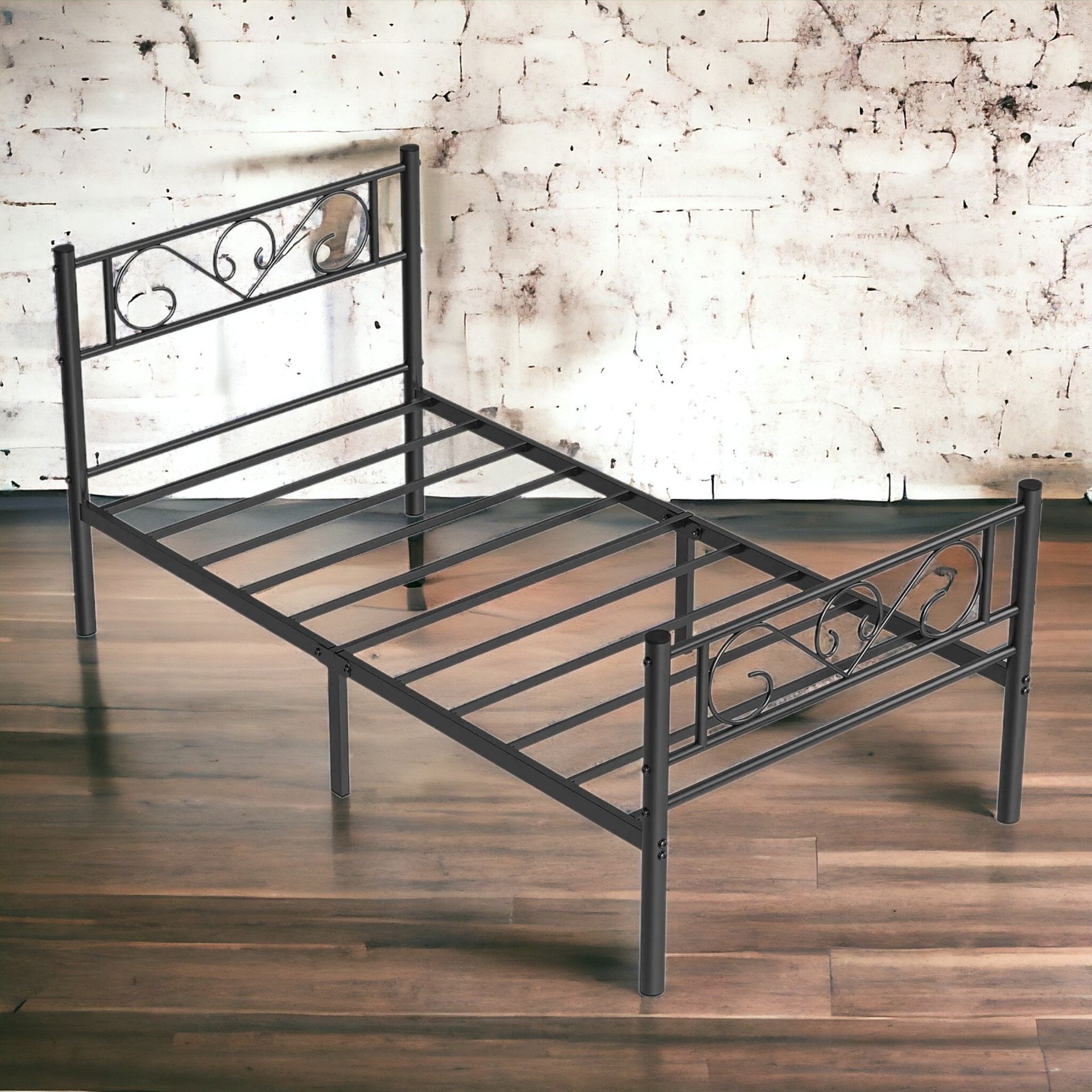 FREE DELIVERY - BRAND NEW SINGLE BED FRAME METAL BED FRAME, FITS 90 X 190 CM MATTRESS