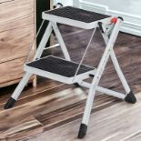 FREE DELIVERY - BRAND NEW 2 STEP LADDER HEAVY DUTY STEEL FOLDING PORTABLE
