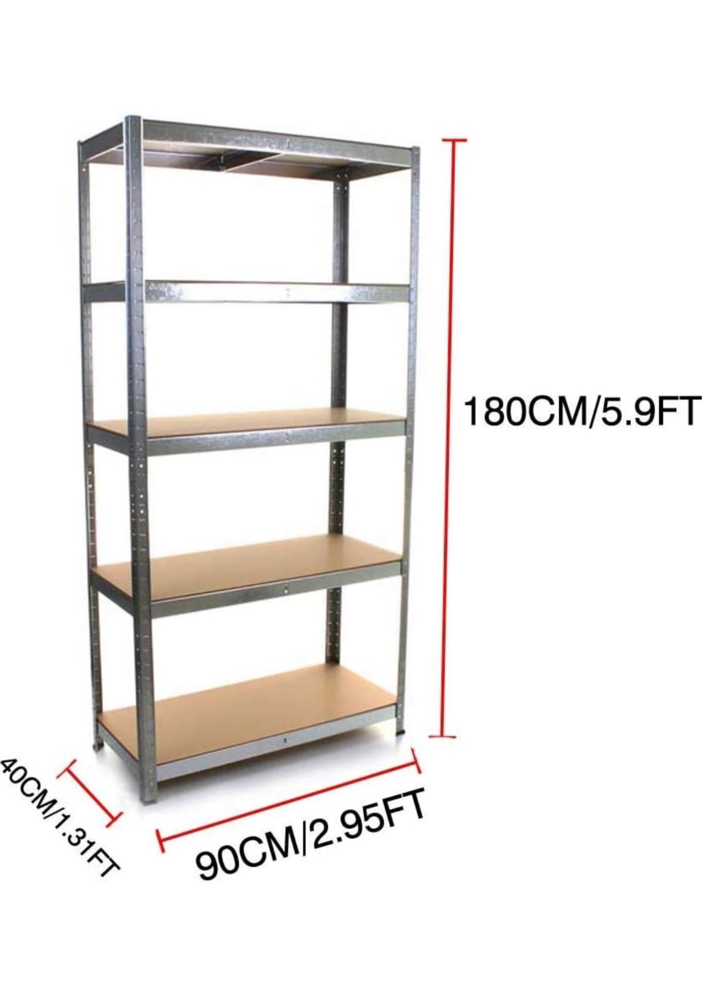 5 X BRAND NEW SHELVING UNITS - Bild 2 aus 2