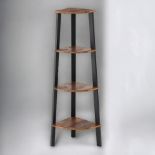 FREE DELIVERY - BRAND NEW 4 TIER LADDER CORNER BOOKCASE SHELVING DISPLAY ORGANISER STORAGE