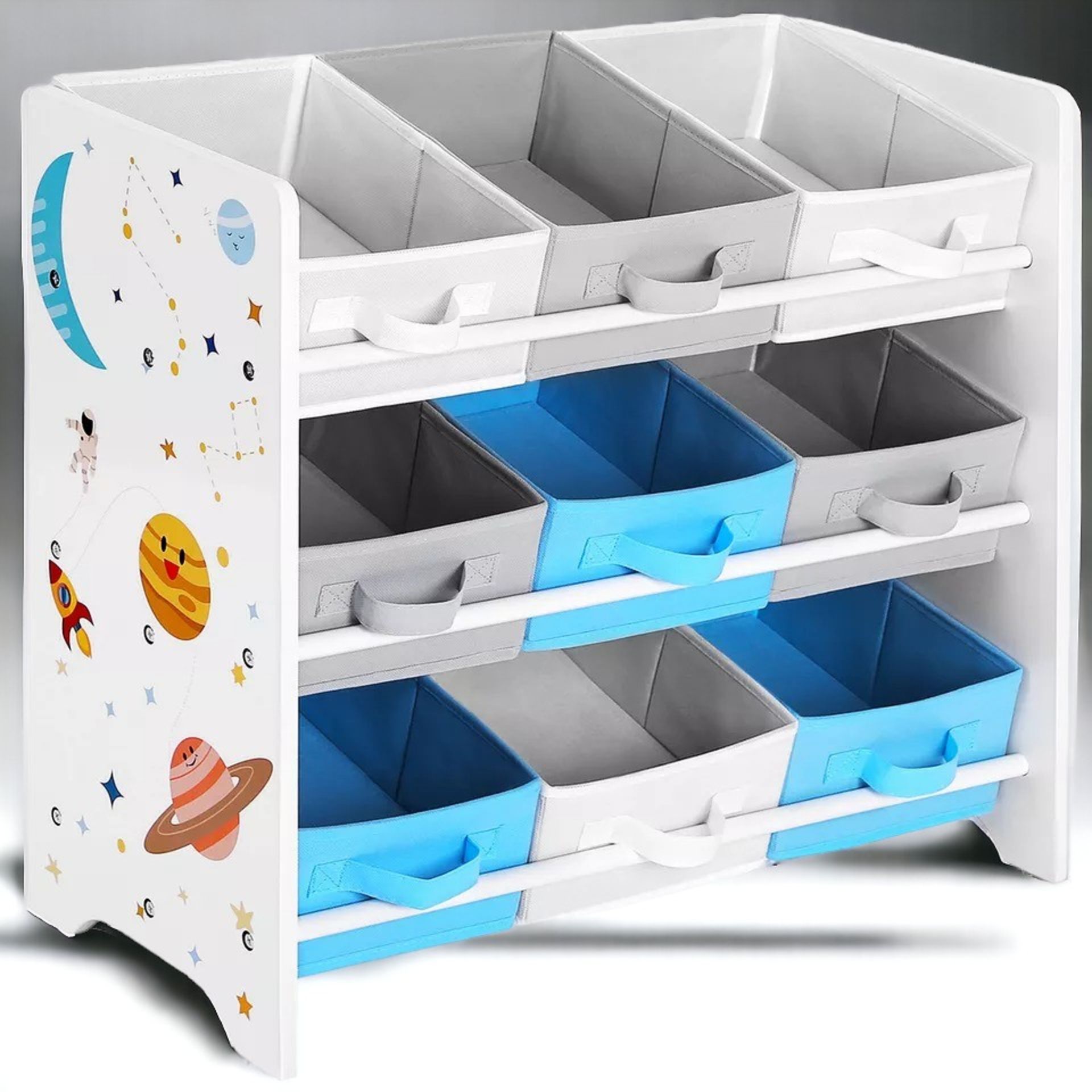 FREE DELIVERY - BRAND NEW CHILDREN'S STORAGE SHELF FOR TOYS AND BOOKS, 9 REMOVABLE NON-