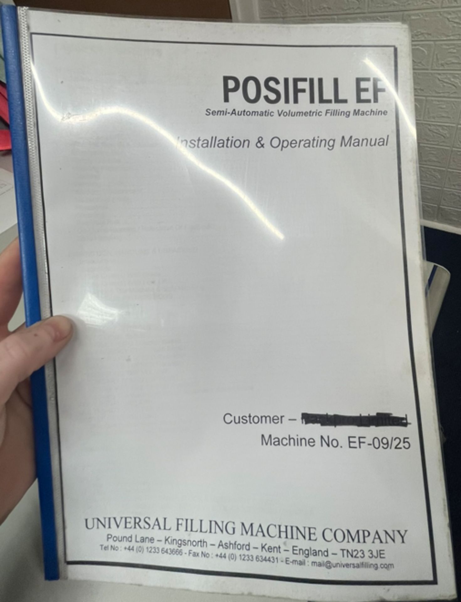 POSIFILL EF SEMI AUTOMATIC VOLUMETRIC FILLING MACHINE + MORE - Image 3 of 15