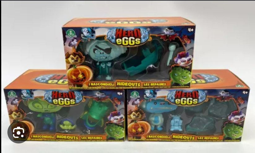 Hero Eggs Spielset: Monster-Figuren & Coole Spielplätze Zum Zusammenbauen – Inkl. 1 Figur & Spielfeld