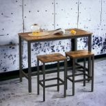 FREE DELIVERY - BRAND NEW 3PC BAR TABLE AND STOOLS KITCHEN BREAKFAST DINING ROOM