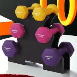 FREE DELIVERY - BRAND NEW DUMBBELL SET WITH DUMBBELL STAND 2 X 1KG, 2X1.5KG,2 X 2KG