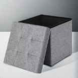 FREE DELIVERY - BRAND NEW SONGMICS STORAGE OTTOMAN PADDED FOLDABLE BENCH CUBE BOX