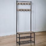 FREE DELIVERY - BRAND NEW COAT RACK STAND, COAT TREE, HALLWAY SHOE RACK AND BENCH