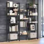 FREE DELIVERY - BRAND NEW BOOKCASE BOOKSHELF 14 SHELVES SHELF UNIT EBONY