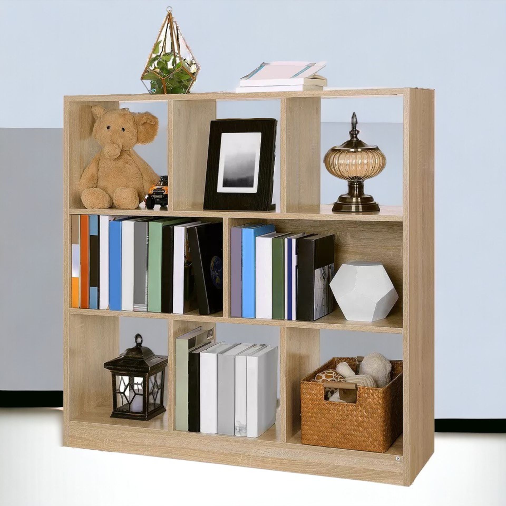 FREE DELIVERY - BRAND NEW VASAGLE BOOKSHELF,WOODEN BOOKCASE OPEN CUBBIES,97.5X30X100CM, - Image 2 of 2