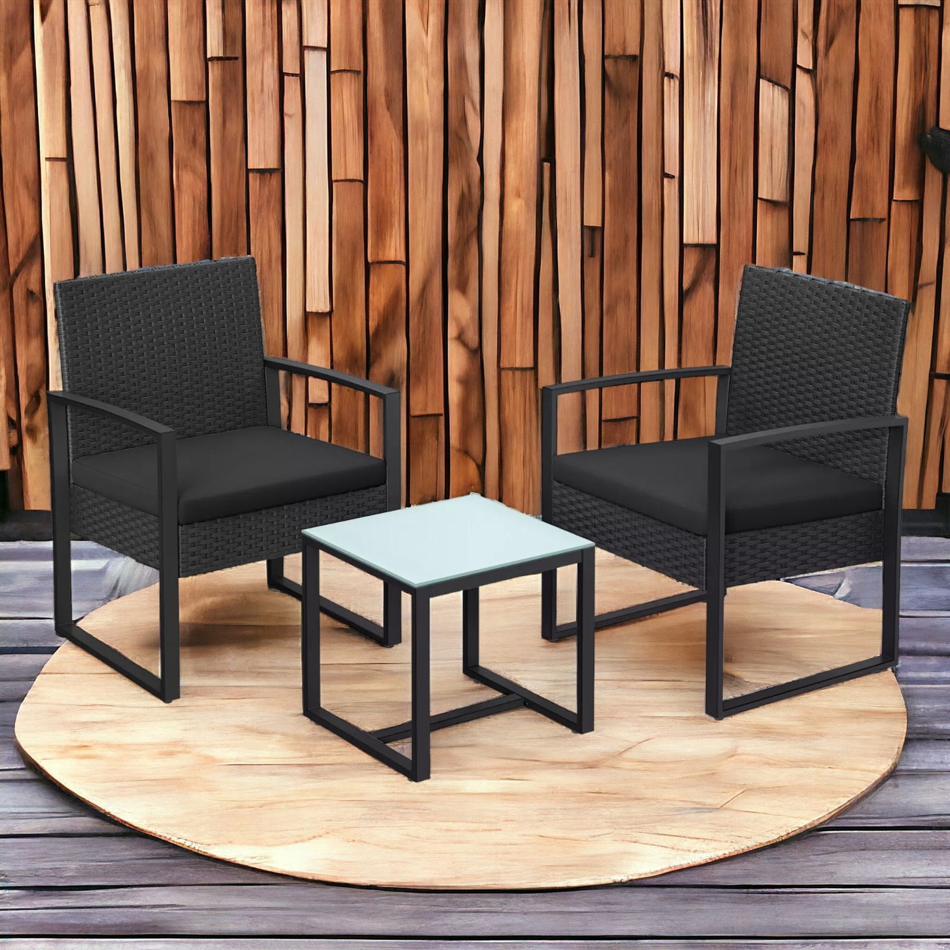 FREE DELIVERY - BRAND NEW 3-PIECE PATIO SET OUTDOOR FURNITURE SETS SEATING FOR BISTRO