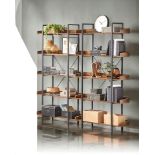 FREE DELIVERY - BRAND NEW BOOKCASE 5 TIER SHELF UNIT SPACIOUS STORAGE SHELVES