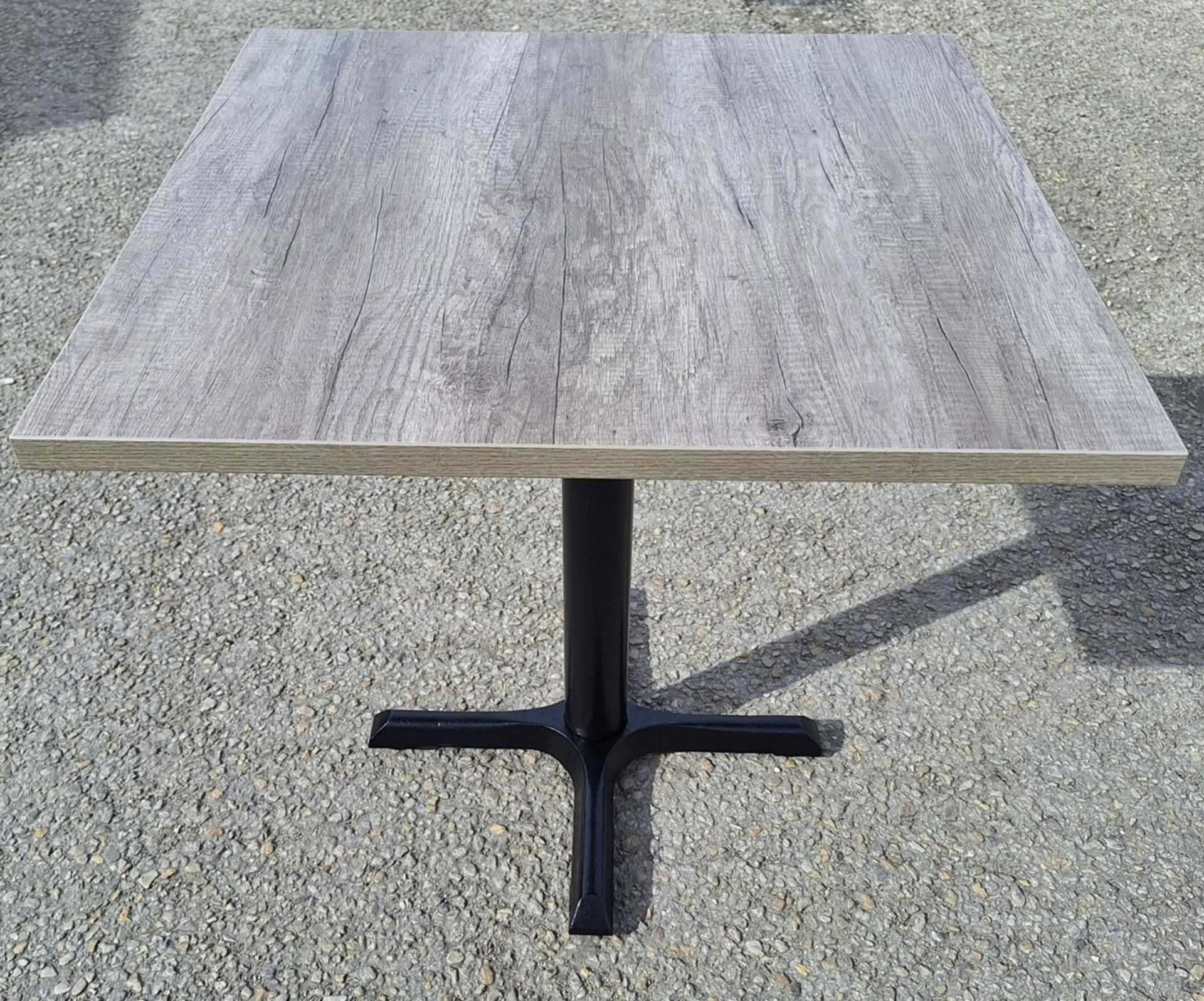 X6 BRAND NEW RESTAURANT/BAR COMPLETE TABLES GREY NEBRASKA OAK STYLE EFFECT