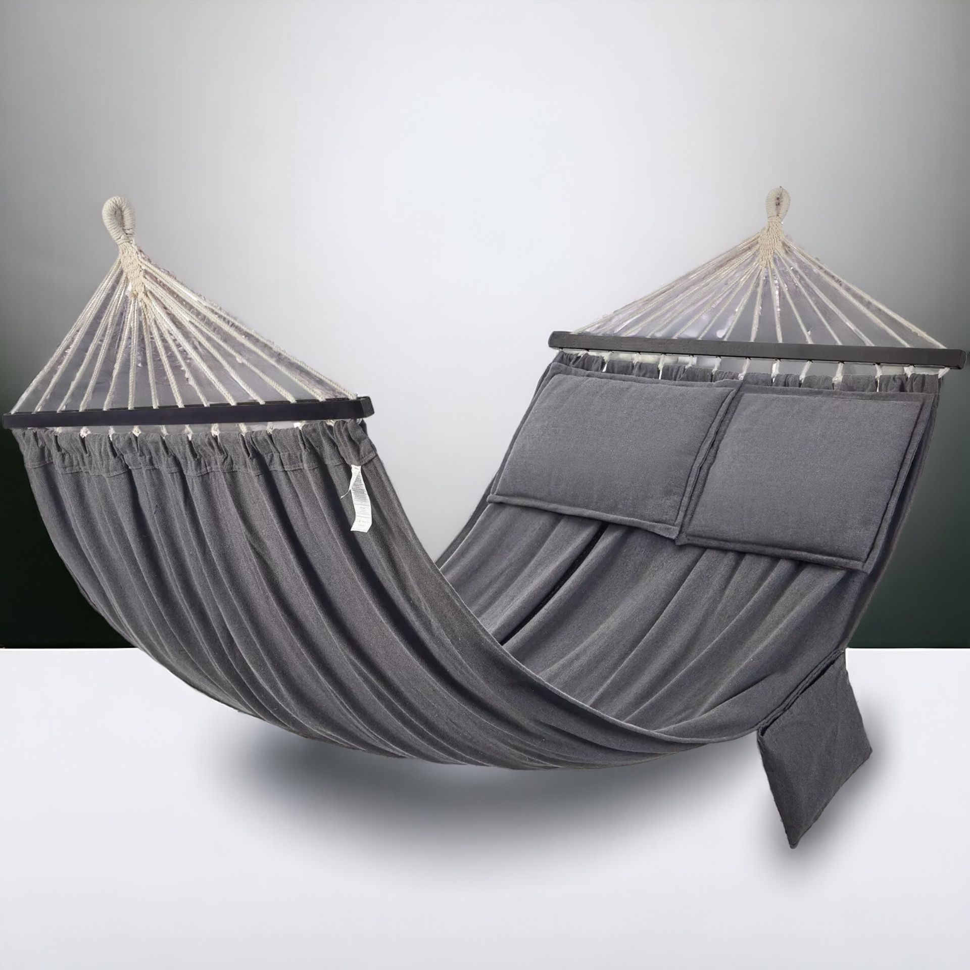 FREE DELIVERY - BRAND NEW SONGMICS HAMMOCK, TC FABRIC, GREY, 210 X 150 CM, GDC022G01