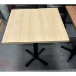 4 X BRAND NEW RESTAURANT/BAR COMPLETE TABLES OAK STYLE EFFECT