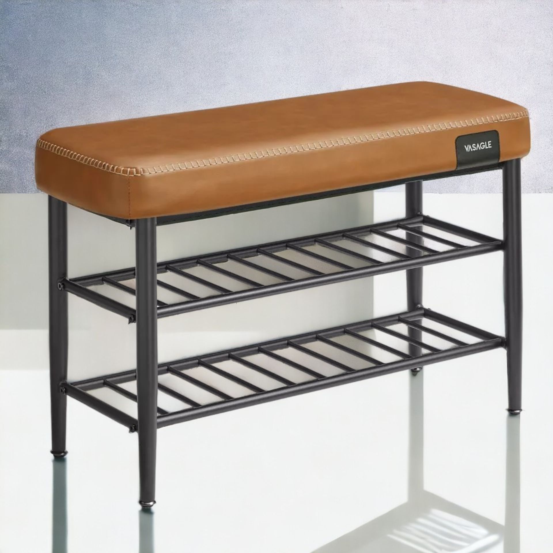 FREE DELIVERY - BRAND NEW SHOE BENCH STORAGE BENCH SHOE RACK SYNTHETIC LEATHER