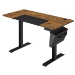 FREE DELIVERY - BRAND NEW ELECTRIC STANDING DESK, HEIGHT ADJUSTABLE DESK RUSTIC BROWN AND BLACK