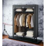 FREE DELIVERY - BRAND NEW SONGMICS WARDROBE STORAGE ORGANISER PORTABLE WARDROBE GREY