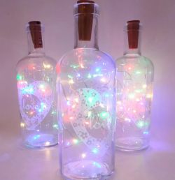 600 X GLASS LOVE VASE BOTTLES
