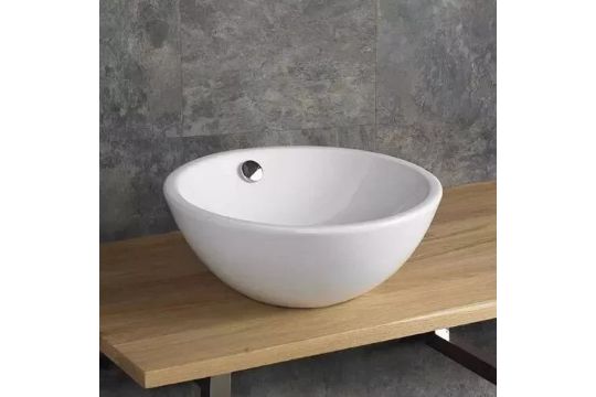 ROUND COUNTERTOP WHITE SINK BASIN BOWL BATHROOM BASIN GLOSS BASIN 5 X PCS NEW BOX