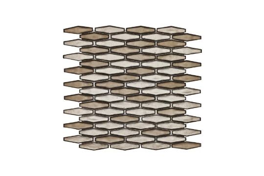 24 BXS (360 PCS) STREX BRONZED LATTE MOSAIC WALL TILE SHEETS 30.5 X 33.8CM - Image 1 of 2